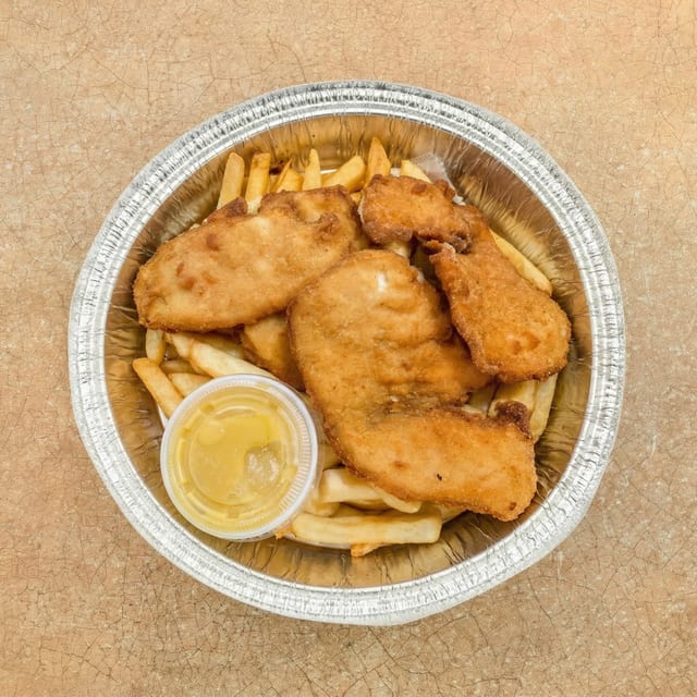 Chicken Fingers with Fries.
