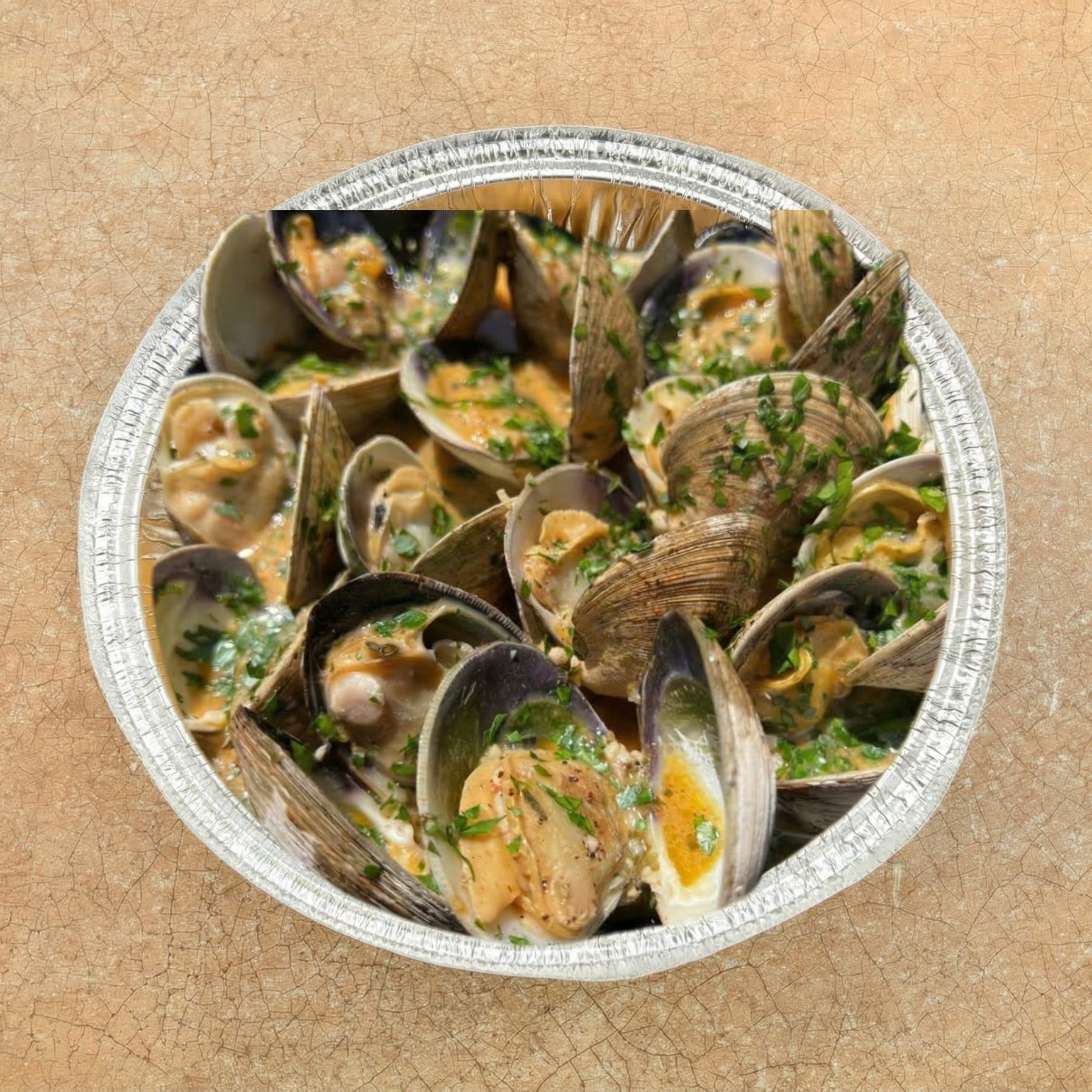 Clams in Garlic & Cilantro.