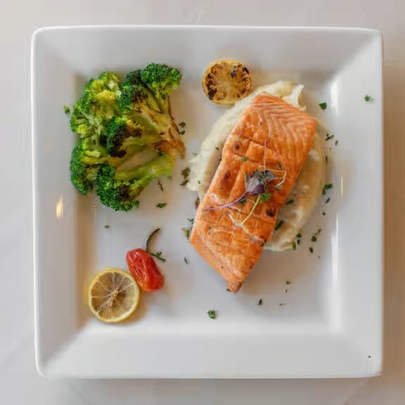Grilled Salmon.